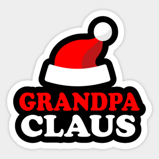 Grandpa Claus Logo Design Sticker
